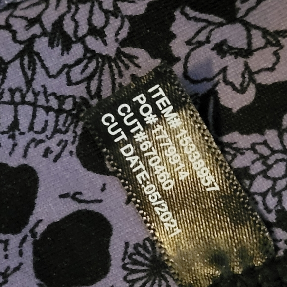 Racerback Torrid Black Purple Skull Floral Wicking Active Bra - Picture 4 of 14